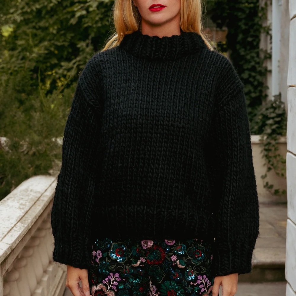 Ivy City Co IRA SWEATER IN BLACK